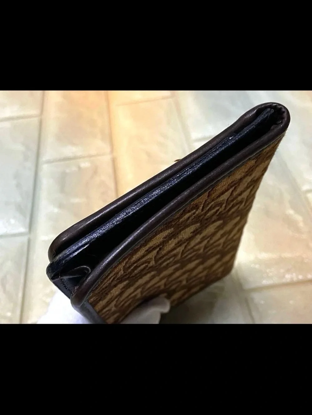 Dior Brown Signature Jacquard Wallet